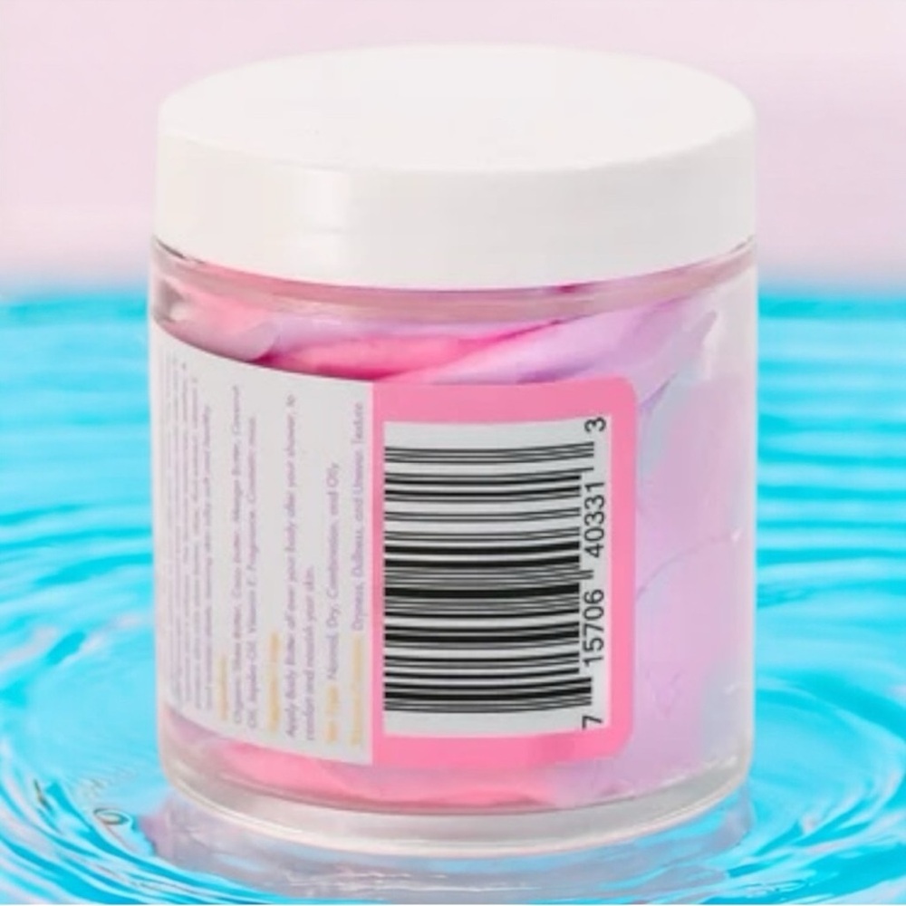 Aminnah AMNH Mermaid Kisses 8 oz Whipped Body Butter - Pink and Purple - Picture 5 of 5